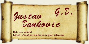 Gustav Danković vizit kartica